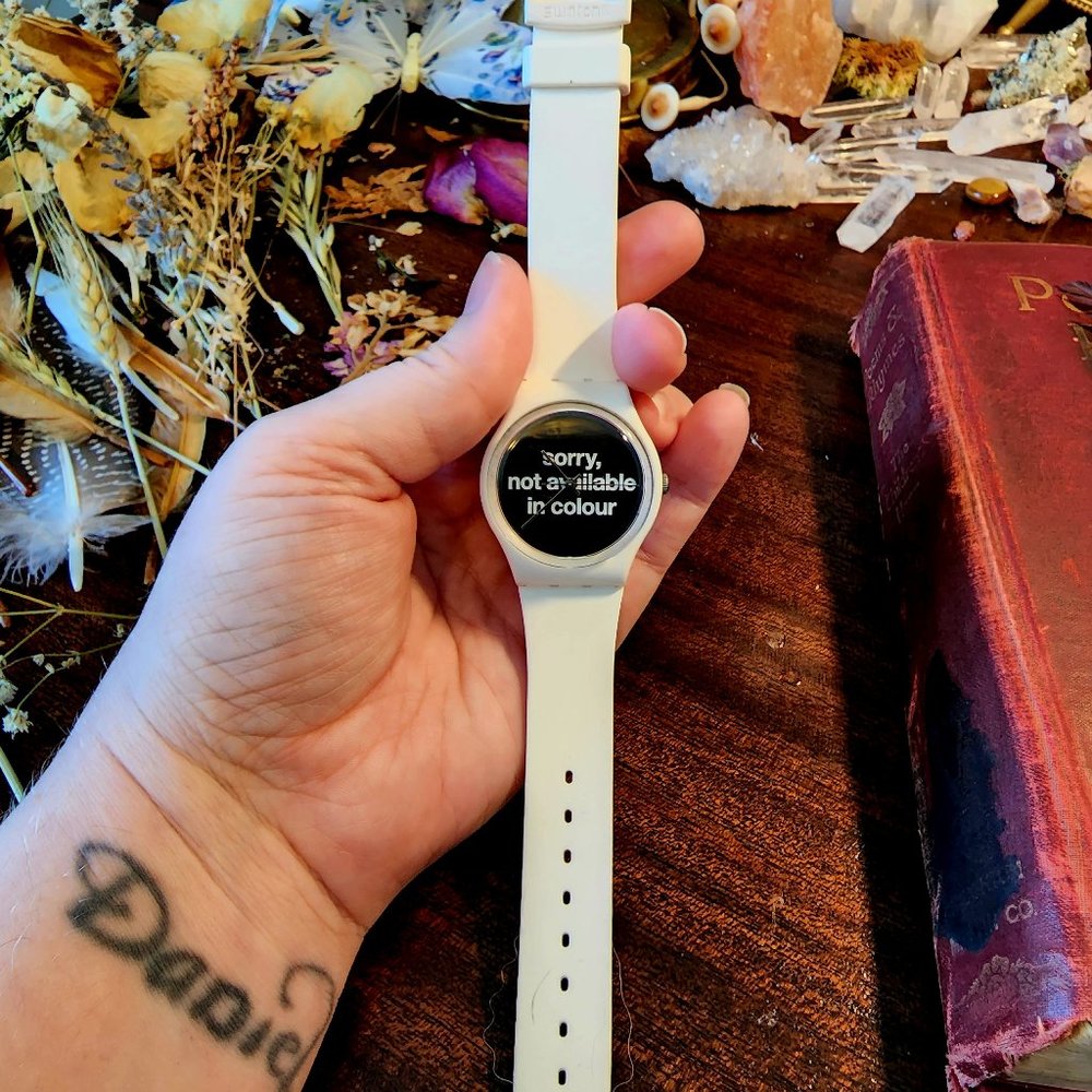 Rare Vintage NOT AVAILABLE IN COLOUR Swatch Watch